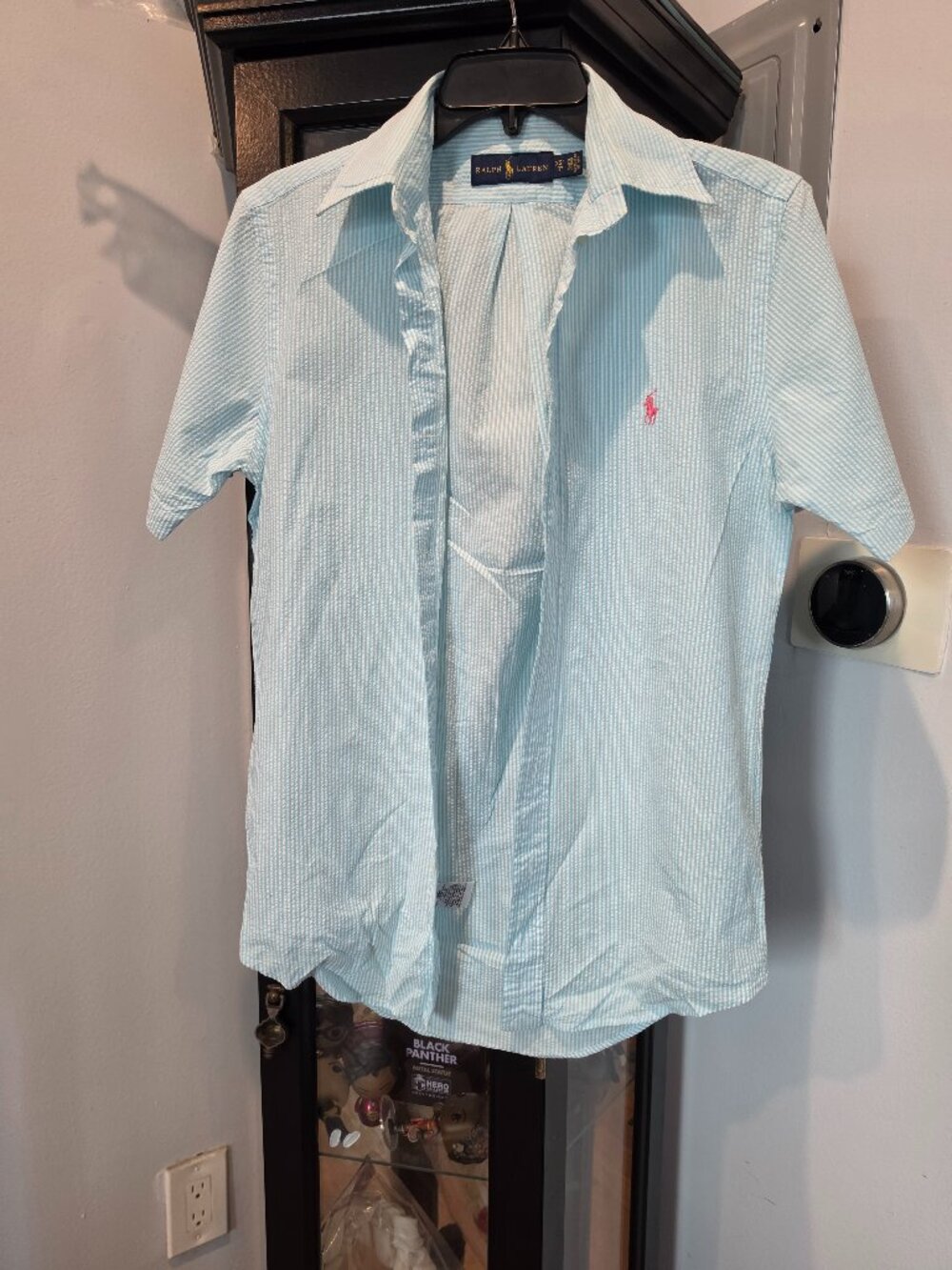 Ralph Lauren Prepster Cotton Button Down Short Sleeve Shirt
